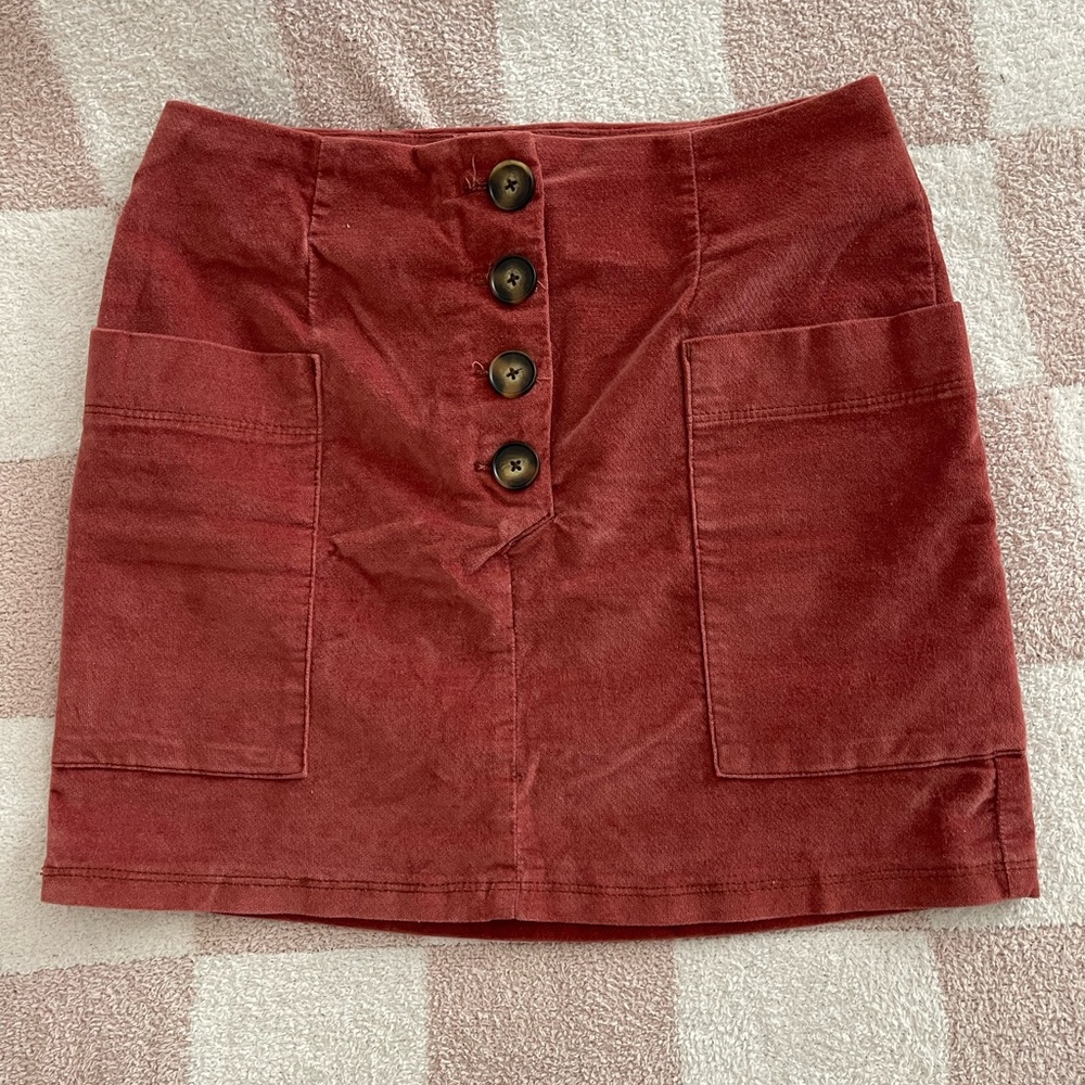 Urban outfitters velvet skirt
